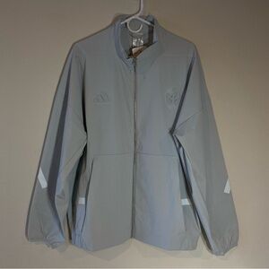 Adidas Patrick Mahomes Gray Zip Up Jacket JY3803 PM ZNE WV TT $100 - Size Large